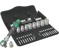 Wera 8100 SB 9 Zyklop Speed Ratchet Set 3/8" Drive SAE 28 Piece 05004049001