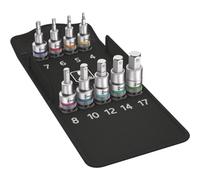 Wera 05004201001 8740 60 mm x 1/2-Inch Drive Metric C HF Zyklop in-Hex Socket Set with Fastener Holding Function (10-Piece)