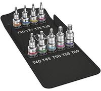 Wera 05004202001 8767 60 mm x 1/2-Inch Drive C Zyklop Torx HF Hex-Plus Socket Set with Fastener Holding Function (9-Piece)
