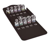 Wera 05004203001 8790 HMC HF 1 Zyklop Socket Set with 1/2“ Drive, with Holding Function, Multicolour, 10 Pieces