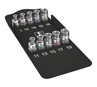 Wera 05004203001 8790 HMC HF 1 Zyklop Socket Set with 1/2“ Drive, with Holding Function, Multicolour, 10 Pieces