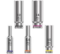 Wera 05004502001 8790 HMA Deep 1/4" socket, 5.5 x 50 mm