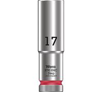 Wera 05004557001 8790 HMC Deep Socket, Red, 17.0 mm
