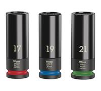 Wera 05004595001 Wheel Impaktor C Set 1 Socket Set, 1/2" Drive, 3 pc