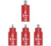 Wera 05004903001 8740 B VDE HF Zyklop Hex bit socket, insulated, with holding function, 3/8" drive, 8 x 59 mm