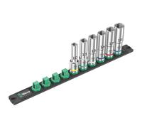 Wera 05005470001 Magnetic Socket Rail C Deep 1 Socket Set, 1/2" Dr...