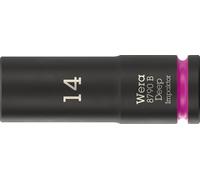 Wera 8790 B Impaktor Deep Socket with 3/8" Drive, 14 x 63 mm