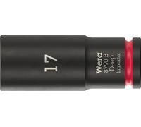 Wera 05005558001 8790 B Impaktor Deep Socket with 3/8" drive, 17 x 63 mm