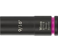 Wera 8790 B Impaktor Deep Socket with 3/8" Drive, 9/16" x 63 mm