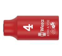Wera 05005933001 8790 A VDE Zyklop Socket insulated With 1/4" Driv...