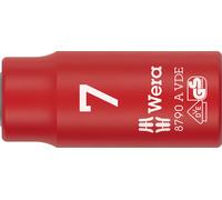 Wera 8790 A VDE Zyklop 1/4" Drive Insulated Sockets 7 x 41 mm