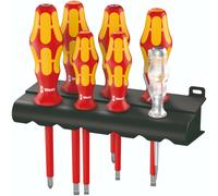Wera 05006148001 7 Piece 160 i/265 i/7 Kraftform Plus Series 100 Screwdriver Set