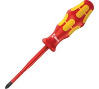 Wera Kraftform 165I VDE Insulated Pozi Screwdriver PZ2 100mm
