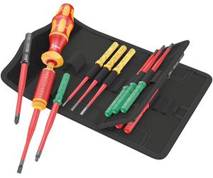 Wera 05006605001 Kraftform Kompakt VDE 15 Torque 1.2-3.0 Nm extra slim 1 Tool finder, 15 pieces