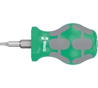 Wera 368 Stubby Screwdriver for Square Head Socket Screws, # 1 x 25 mm, 05008863001