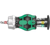 Wera 05008884001 Kraftform Kompakt Stubby Magazine RA 2, Stubby Ratchet Screwdr