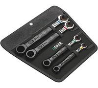 Wera 05020020002 Metric Joker Ratchet Combination Spanner Set in High Quality Pouch (4 Pieces)