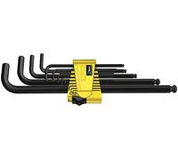 Wera 05021728001 Hex-Plus Hex Key Set 950 PKL/13 SZ N High Torque with Ball-end, Imperial BlackLaser, 0.05-inch-3/8-inch, 13-Piece