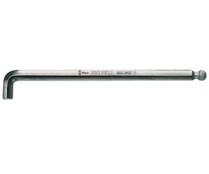 Wera 05022041001 950 PKLS L-key, metric, chrome plated, 2 x 100 mm