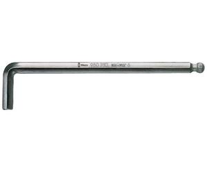 Wera 05022066001 950 PKL L-key, metric, chrome-plated, 10 x 219 mm
