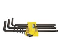 Wera 05022171001 Hex-Plus Hex Key Set 950 PKL/9 SZ N High Torque with Ball-end, Imperial BlackLaser, 5/64-inch-3/8-inch, 9-Piece