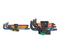 Wera 05022640001 950/9 Hex-Plus Multicolour Imperial 2, 9-teilig & 05133164001 950/9 Hex-Plus Multicolour 2 L-Key Set