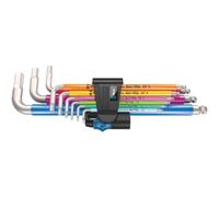 Wera 05022699001 3950/9 Hex-Plus Multicolour HF L-key set metric 9pc