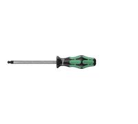 Wera 05022910001 352 Kraftform Plus Screwdriver Ball End Hex 3/16"/100