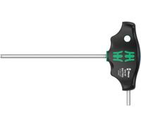 Wera 05023362001 454 HF T-Handle Hexagon Screwdriver Hex-Plus with Holding Function, Imperial, Imp 3/16" x 150 mm