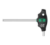 Wera 05023365001 454 HF T-Handle Hexagon Screwdriver Hex-Plus with Holding Function, Imperial, Imp 5/16" x 150 mm