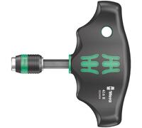 Wera 416 R Rapidator T-Handle Magnetic 1/4" Hex Screwdriver Bit Holder, 023404