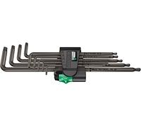 Wera 05024460001 967 TX XL Torx Laser Long L-key set, Black, TX 8-40
