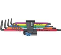 Wera 05024470001 967 Sxl Torx Holding Function Laser Long L-Key Set, Multi-Colour, TX 8-40