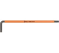 Wera 05024478001 967 SXL Torx Holding Function Laser Long L-Key, Bright Orange, TX 30 x 195 mm