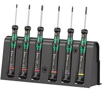 Wera 05030181001 2050/6 PH/TX IRP/SL/M Kraft form Micro Screwdriver Set, Black/Green