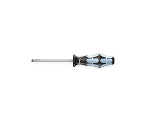 Wera 05032005001 1.2 x 6.5 x 150 mm 3334 Stainless Steel Screwdriver for Slotted Screws - Silver