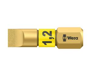Wera 05056176001 BiTorsion Diamond Hard Bit For Slotted Screws 6.5mm x 25mm