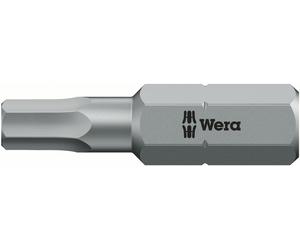 Wera 05056345001 840/1 Z Tamper-proof Hex-Plus BO bits, 5 x 25 mm