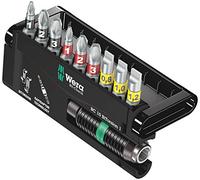 Wera 05056374001 8700-9/BTZ Bit-Check Set with Extra-Tough Bi-Torsion and Rapidaptor for Drill/Drivers/Metal Jointing (10 Pieces)