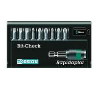 Wera 05056375001 8600-9 Rapidaptor Bit Holder with Torsion Bits, 1...