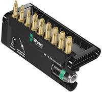 Wera 05056376001 Bit-Check Set 8655-9/TH Torsion Extra Hard with Rapidaptor for Drill/Drivers, Timber Jointing, Pozidriv 10pc