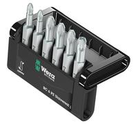 Wera 05056471001 Bit-Check 6 PZ Universal 1, 6 pieces