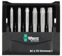 Wera 05056472001 Mini-Check Torx Bits 50mm, 6-Piece Set