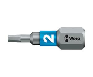 Wera 05056681001 2 x 25 mm 840/1 BTZ Bits - Silver