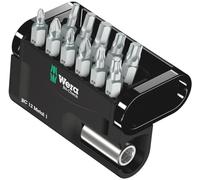 Wera Bit-Check 12 Metal 1 General Purpose bit set for drill/drivers, Metal jointing PZ,PH,Hex-Plus,TX 12 piece, 05057424001