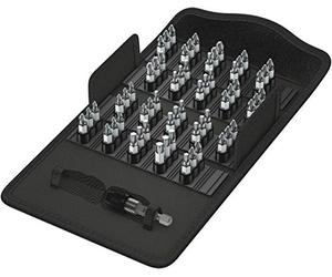 Wera 05057442001 Bit Safe 61 Wood 1 Comprehensive Standard Bits and Holder in Pouch (61-Piece)
