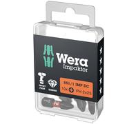 Wera 05057615001 851/1 IMP DC PH DIY Impaktor PH bits, PH 1 x 25 mm, 10 pieces