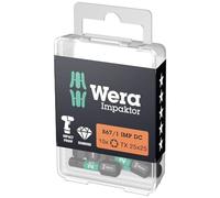 Wera 867/1 Impaktor Torx Screwdriver Bits T25 25mm Pack of 10