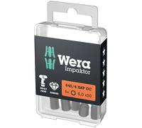 Wera 05057644001 840/4 IMP DC Hex-Plus DIY Impaktor bits, 4 x 50 mm, 5 pieces