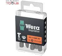 Wera Impaktor Diamond Coated Impact Driver Rated Screwdriver Bits PZ,PH,TX,HX